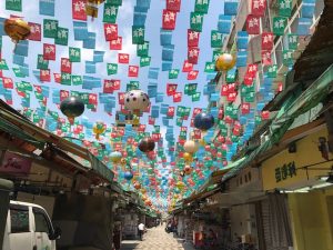 台湾　旗の市場
